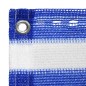 vidaXL Toldo para balcón HDPE azul y blanco 120x400 cm vidaXL Toldo para balcón HDPE azul y blanco 120x400 cm