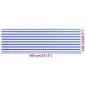 vidaXL Toldo para balcón HDPE azul y blanco 120x400 cm vidaXL Toldo para balcón HDPE azul y blanco 120x400 cm