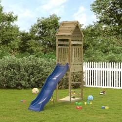 vidaXL Parque infantil de exterior madera de pino impregnada