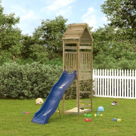 vidaXL Parque infantil de exterior madera de pino impregnada