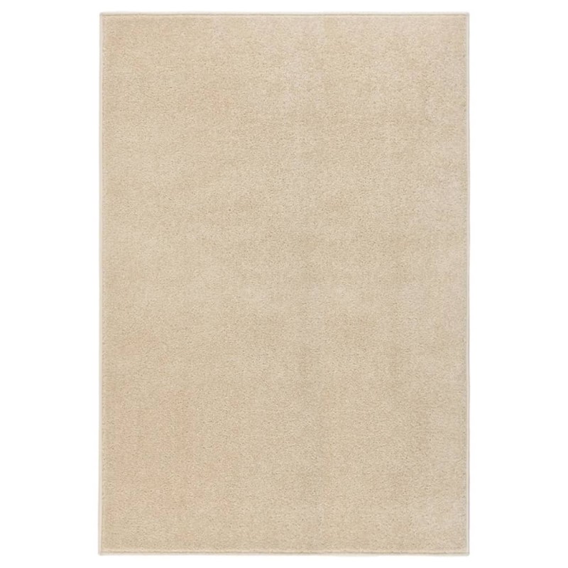 vidaXL Alfombra de pelo corto beige 200x290 cm