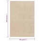 vidaXL Alfombra de pelo corto beige 200x290 cm