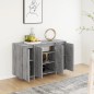 vidaXL Aparador de madera de ingeniería gris Sonoma 120x41x75 cm vidaXL Aparador de madera de ingeniería gris Sonoma 120x41x75 cm