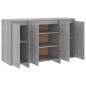 vidaXL Aparador de madera de ingeniería gris Sonoma 120x41x75 cm vidaXL Aparador de madera de ingeniería gris Sonoma 120x41x75 cm
