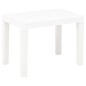 vidaXL Bancos de jardín 2 unidades plástico blanco vidaXL Bancos de jardín 2 unidades plástico blanco