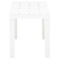 vidaXL Bancos de jardín 2 unidades plástico blanco vidaXL Bancos de jardín 2 unidades plástico blanco