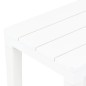 vidaXL Bancos de jardín 2 unidades plástico blanco vidaXL Bancos de jardín 2 unidades plástico blanco