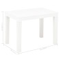 vidaXL Bancos de jardín 2 unidades plástico blanco vidaXL Bancos de jardín 2 unidades plástico blanco