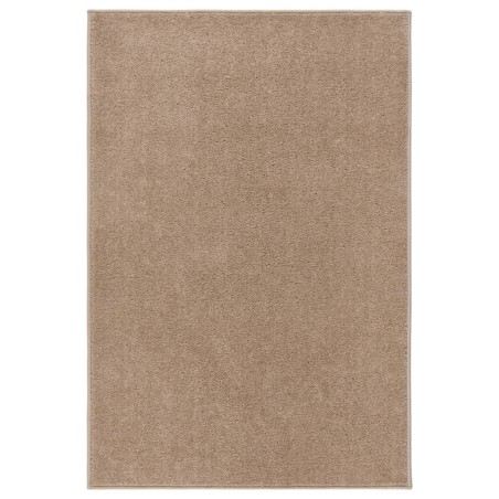 vidaXL Alfombra de pelo corto marrón 160x230 cm