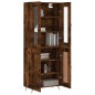 vidaXL Aparador alto madera contrachapada roble ahumado 69,5x34x180 cm vidaXL Aparador alto madera contrachapada roble ahumado 69,5x34x180 cm