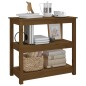 vidaXL Mesa consola de madera maciza de pino marrón miel 80x40x74 cm vidaXL Mesa consola de madera maciza de pino marrón miel 80x40x74 cm