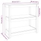 vidaXL Mesa consola de madera maciza de pino marrón miel 80x40x74 cm vidaXL Mesa consola de madera maciza de pino marrón miel 80x40x74 cm