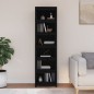 vidaXL Estantería madera maciza de pino negra 50x35x183 cm vidaXL Estantería madera maciza de pino negra 50x35x183 cm