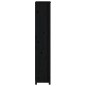 vidaXL Estantería madera maciza de pino negra 50x35x183 cm vidaXL Estantería madera maciza de pino negra 50x35x183 cm