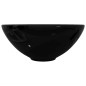 Lavabo de cerámica negro redondo Lavabo de cerámica negro redondo