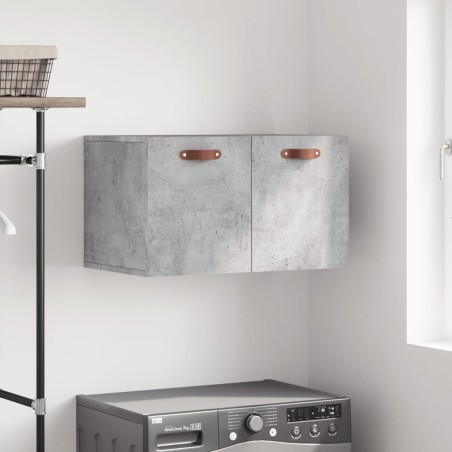 vidaXL Armario de pared madera ingeniería gris hormigón 60x36,5x35 cm