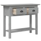 vidaXL Mesa consola BODO madera maciza de pino gris 90x34,5x73 cm vidaXL Mesa consola BODO madera maciza de pino gris 90x34,5x73 cm