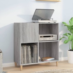 vidaXL Mueble discos madera contrachapada gris Sonoma 84,5x38x89 cm