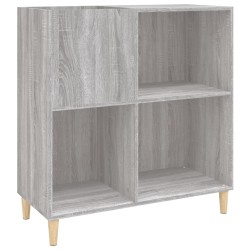 vidaXL Mueble discos madera contrachapada gris Sonoma 84,5x38x89 cm