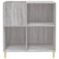 vidaXL Mueble discos madera contrachapada gris Sonoma 84,5x38x89 cm vidaXL Mueble discos madera contrachapada gris Sonoma 84,5x38x89 cm
