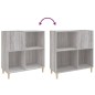 vidaXL Mueble discos madera contrachapada gris Sonoma 84,5x38x89 cm vidaXL Mueble discos madera contrachapada gris Sonoma 84,5x38x89 cm