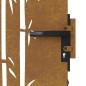 vidaXL Puerta de jardín acero corten diseño bambú 85x200 cm vidaXL Puerta de jardín acero corten diseño bambú 85x200 cm