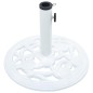 vidaXL Base de sombrilla de hierro fundido blanco 9 kg 40 cm vidaXL Base de sombrilla de hierro fundido blanco 9 kg 40 cm