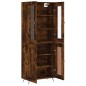 vidaXL Aparador alto madera contrachapada roble ahumado 69,5x34x180 cm vidaXL Aparador alto madera contrachapada roble ahumado 69,5x34x180 cm