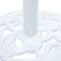 vidaXL Base de sombrilla de hierro fundido blanco 9 kg 40 cm vidaXL Base de sombrilla de hierro fundido blanco 9 kg 40 cm