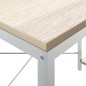 vidaXL Escritorio de ordenador madera de ingeniería blanco y roble vidaXL Escritorio de ordenador madera de ingeniería blanco y roble