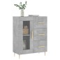 vidaXL Aparador de madera de ingeniería gris hormigón 69,5x34x90 cm vidaXL Aparador de madera de ingeniería gris hormigón 69,5x34x90 cm