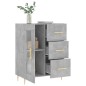 vidaXL Aparador de madera de ingeniería gris hormigón 69,5x34x90 cm vidaXL Aparador de madera de ingeniería gris hormigón 69,5x34x90 cm