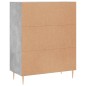 vidaXL Aparador de madera de ingeniería gris hormigón 69,5x34x90 cm vidaXL Aparador de madera de ingeniería gris hormigón 69,5x34x90 cm