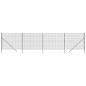 vidaXL Cerca de alambre de acero galvanizado gris antracita 1,6x10 m vidaXL Cerca de alambre de acero galvanizado gris antracita 1,6x10 m