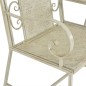 vidaXL Banco de 2 asientos 161 cm acero blanco vidaXL Banco de 2 asientos 161 cm acero blanco