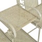 vidaXL Banco de 2 asientos 161 cm acero blanco vidaXL Banco de 2 asientos 161 cm acero blanco