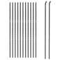 vidaXL Cerca de alambre de acero galvanizado gris antracita 2x25 m
