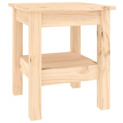vidaXL Mesa de centro de madera maciza de pino 35x35x40 cm