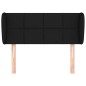 vidaXL Cabecero de tela negro 83x23x78/88 cm