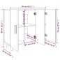 vidaXL Aparador de madera de ingeniería roble ahumado 90x34x80 cm vidaXL Aparador de madera de ingeniería roble ahumado 90x34x80 cm