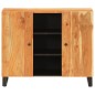 vidaXL Aparador con 2 puertas madera maciza de acacia 90x33x75 cm vidaXL Aparador con 2 puertas madera maciza de acacia 90x33x75 cm