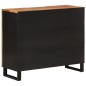 vidaXL Aparador con 2 puertas madera maciza de acacia 90x33x75 cm vidaXL Aparador con 2 puertas madera maciza de acacia 90x33x75 cm