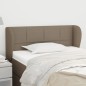 vidaXL Cabecero de tela gris taupe 83x23x78/88 cm vidaXL Cabecero de tela gris taupe 83x23x78/88 cm