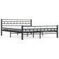 vidaXL Estructura de cama de acero negro 160x200 cm vidaXL Estructura de cama de acero negro 160x200 cm