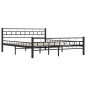 vidaXL Estructura de cama de acero negro 160x200 cm vidaXL Estructura de cama de acero negro 160x200 cm