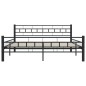 vidaXL Estructura de cama de acero negro 160x200 cm vidaXL Estructura de cama de acero negro 160x200 cm