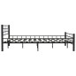 vidaXL Estructura de cama de acero negro 160x200 cm vidaXL Estructura de cama de acero negro 160x200 cm
