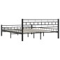 vidaXL Estructura de cama de acero negro 160x200 cm vidaXL Estructura de cama de acero negro 160x200 cm