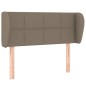 vidaXL Cabecero de tela gris taupe 83x23x78/88 cm vidaXL Cabecero de tela gris taupe 83x23x78/88 cm