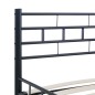 vidaXL Estructura de cama de acero negro 160x200 cm vidaXL Estructura de cama de acero negro 160x200 cm